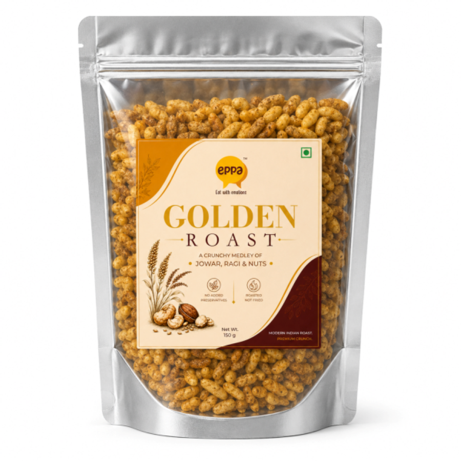 eppa Golden Roast — jowar, ragi and nuts savory roast, 150 g