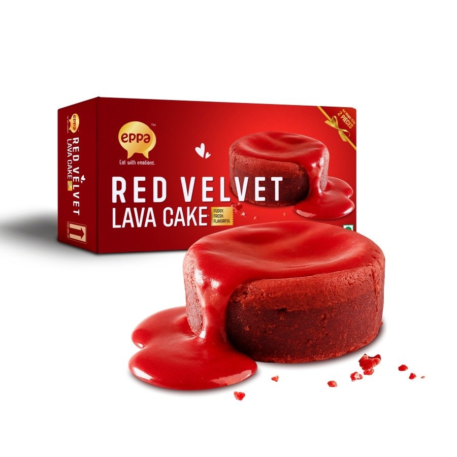 eppa Red Velvet Lava Cake, 2 pieces